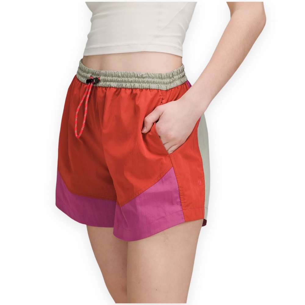 lululemon athletica Red and Purple Athletic Shorts
